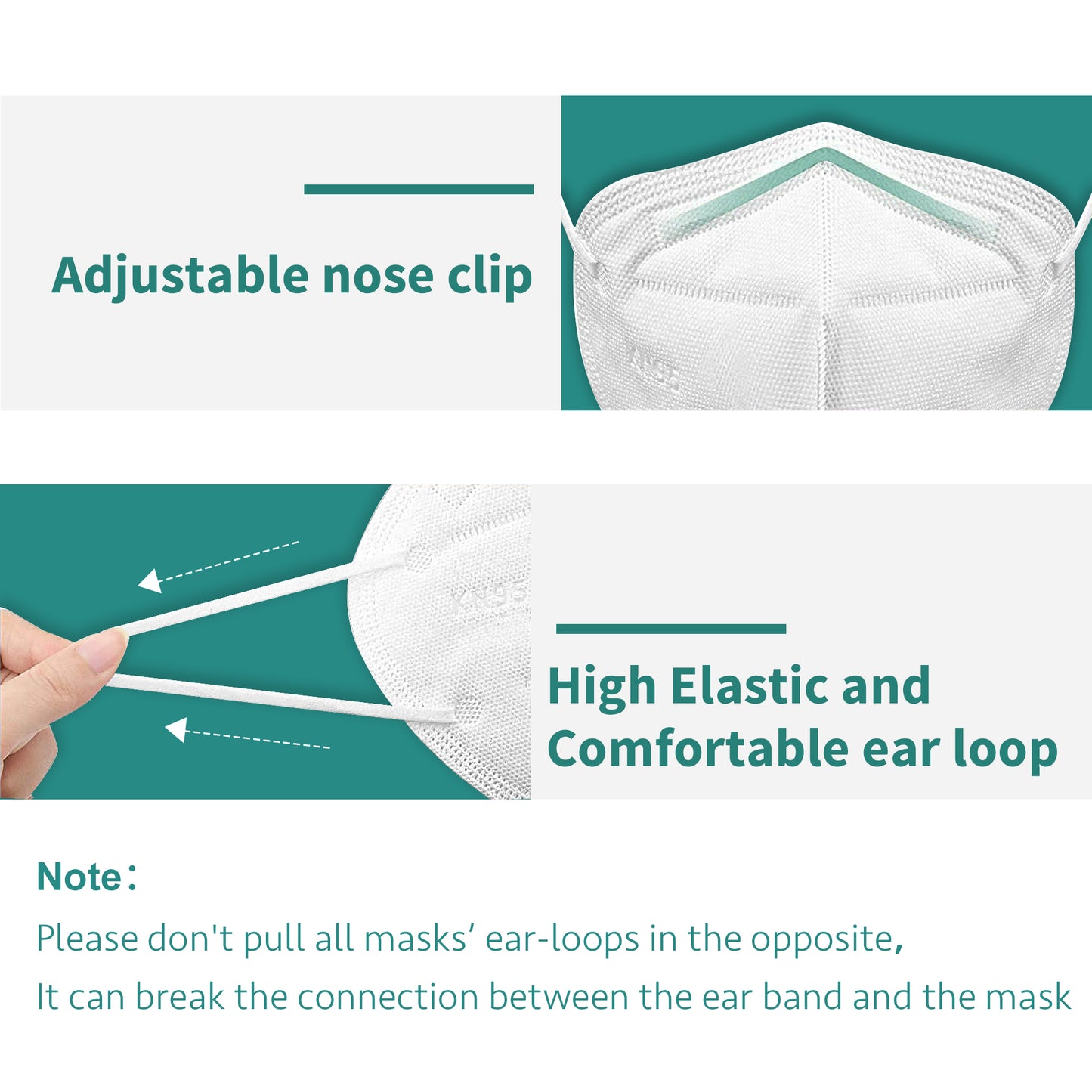 KN95 Protective Face Mask 20pcs/box, 960pcs/carton, Free shipping to US