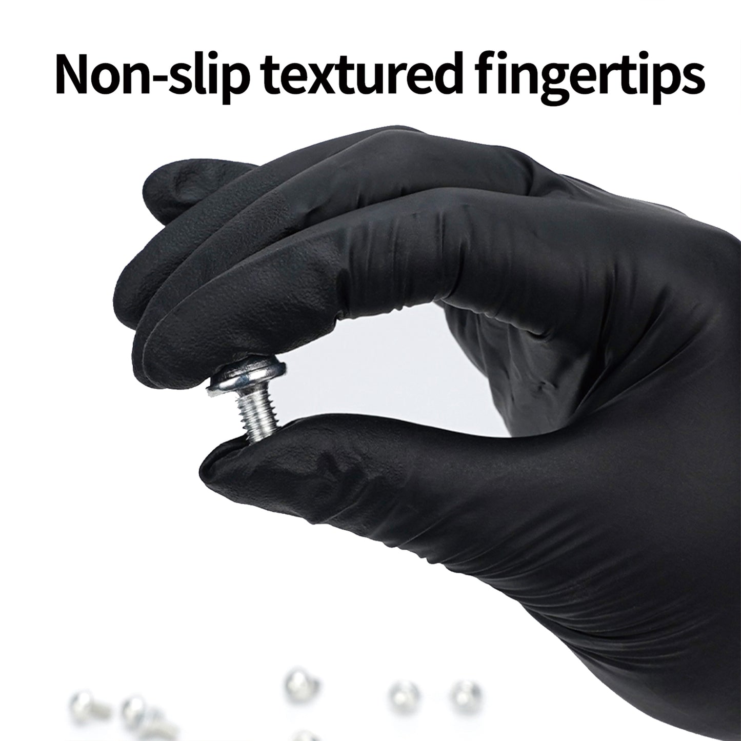 Purism Black Nitrile Gloves, 4mil Size S/M/L/XL, 100 pcs/box,1000pcs/carton, Powder-free, Latex free, Free shipping to US