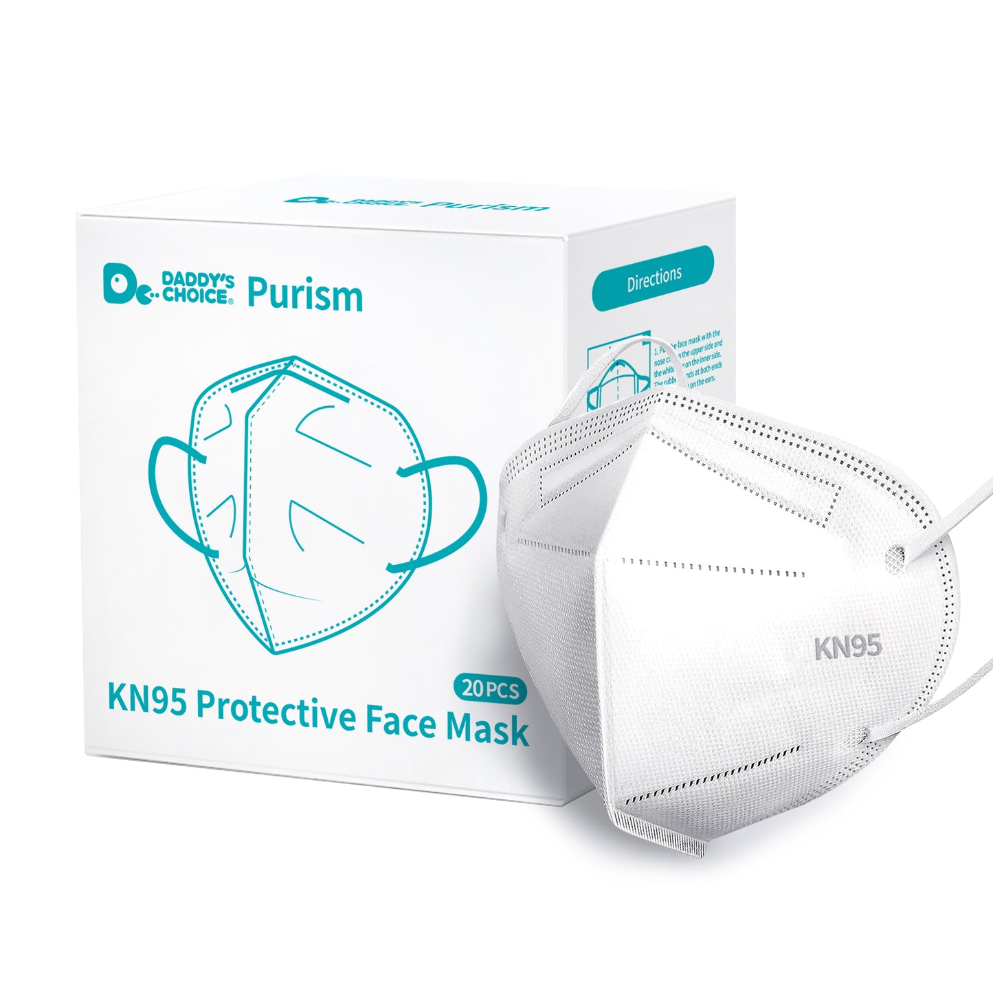 KN95 Protective Face Mask 20pcs/box, 960pcs/carton, Free shipping to US